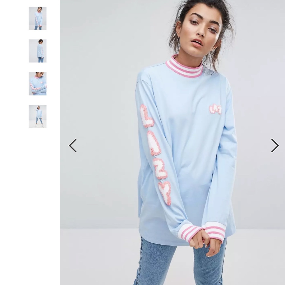 Lazy Oaf Lazy Logo Lettering Long Sleeve Shirt Fu… - image 6